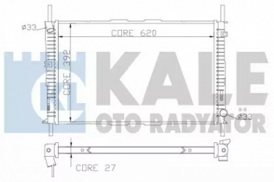KALE OTO RADYATOR 368700 -  Радиатор, охлаждение двигателя